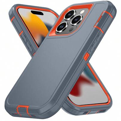 FOGEEK Robuste 3-in-1 Schutzhülle kompatibel mit iPhone [stoßfest][sturzsicher][rutschfest], Mehrschichtiger Schutz