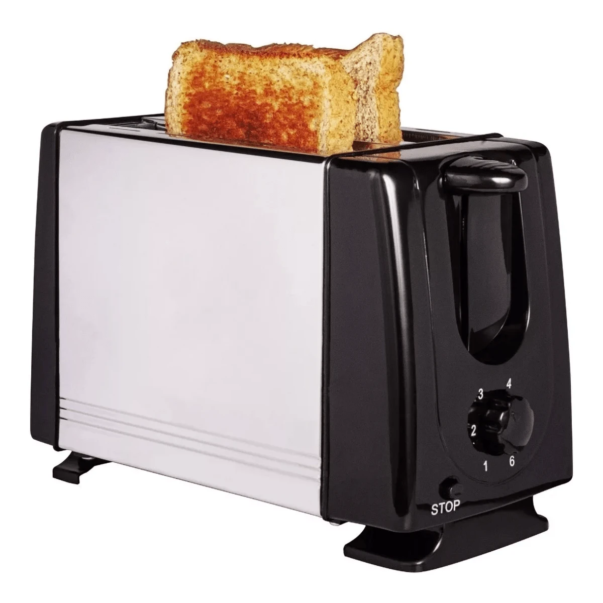 Timco Tost288 Stainless Steel 2 Slice Bread Toaster Silver Color - Black and White - View 1