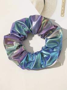 1 件裝女式多色閃亮 Pu 拉鍊結髮帶時尚髮飾適合日常佩戴、派對、時裝秀街頭 - 彩色 - 查看 13