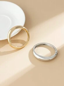 1pc Vintage Asymmetrical Cuff Bracelet, Delicate Alloy Gold & Silver Plated Open Bangle, Non-Fading And Attractive Wristband For Women's Daily Wear, Friends Gathering, Romantic Vacation, Street Snap, Female Fashion Show, Jewelry Gift