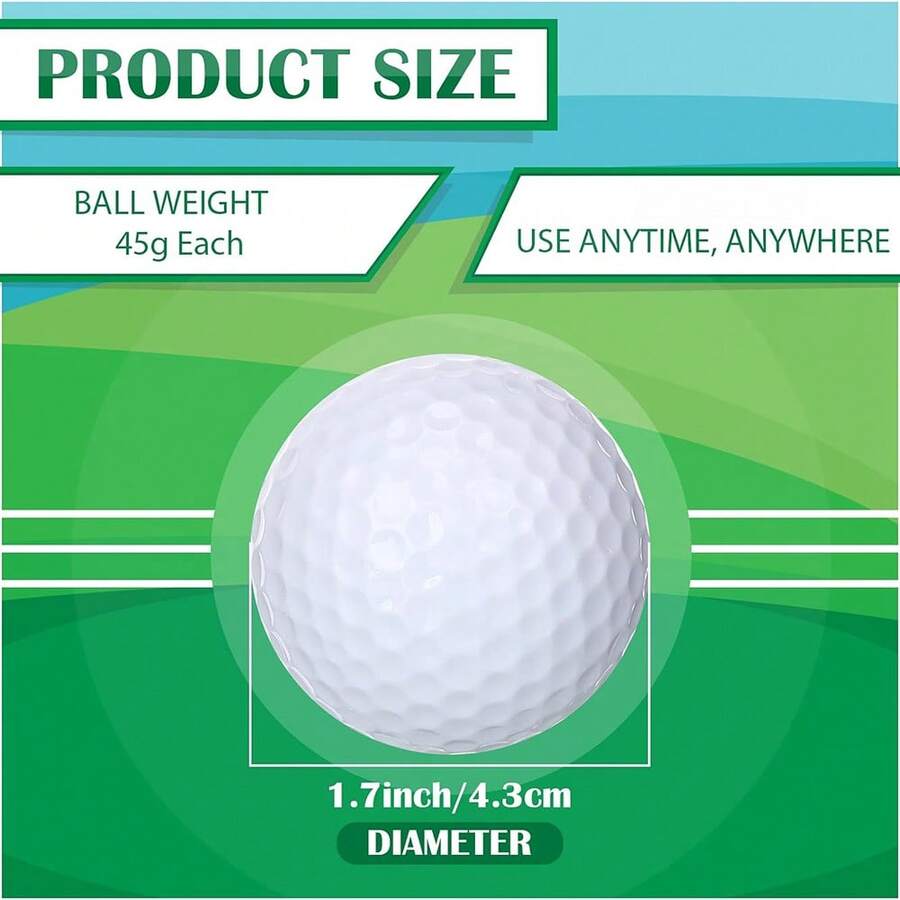 Practice Golf Balls Bulk 45g Solid Rubber Golf Training Balls High