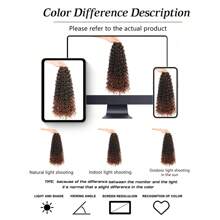 14/18/24inch Curly Crochet Hair For Women Water Wave Crochet Hair Curly Braiding Hair GoGo Curl Crochet Hair Ocean Wave Beach Curl Wavy Crochet Hair Extensions (Pack Of 1, T30)