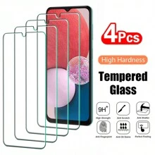 4入組 Samsung Galaxy A12 A22 A32 A42 A52 A52S A72 A51 A71 A13 A23 A33 A53 A73 5G 鋼化玻璃屏幕保護膜與 Samsung 手機兼容 - 無色 - 查看 2