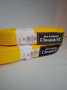 Faixa de graduação judo,kickboxing,taekwondo karate - Amarelo - Visão 3