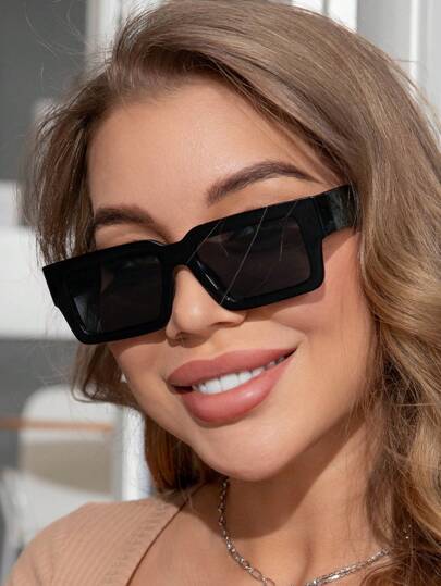 نظارات شمسية نسائية ذات إطار بلاستيكي بتصميم عين القط كلاسيكي، تصميم مناسب للجنسين، إكسسوارات للشاطئ، نظارات شمسية أساسية للملابس النسائية في فصلي الخريف والشتاء، هدايا للرحلات الشاطئية الصيفية، للخارج، والسفر