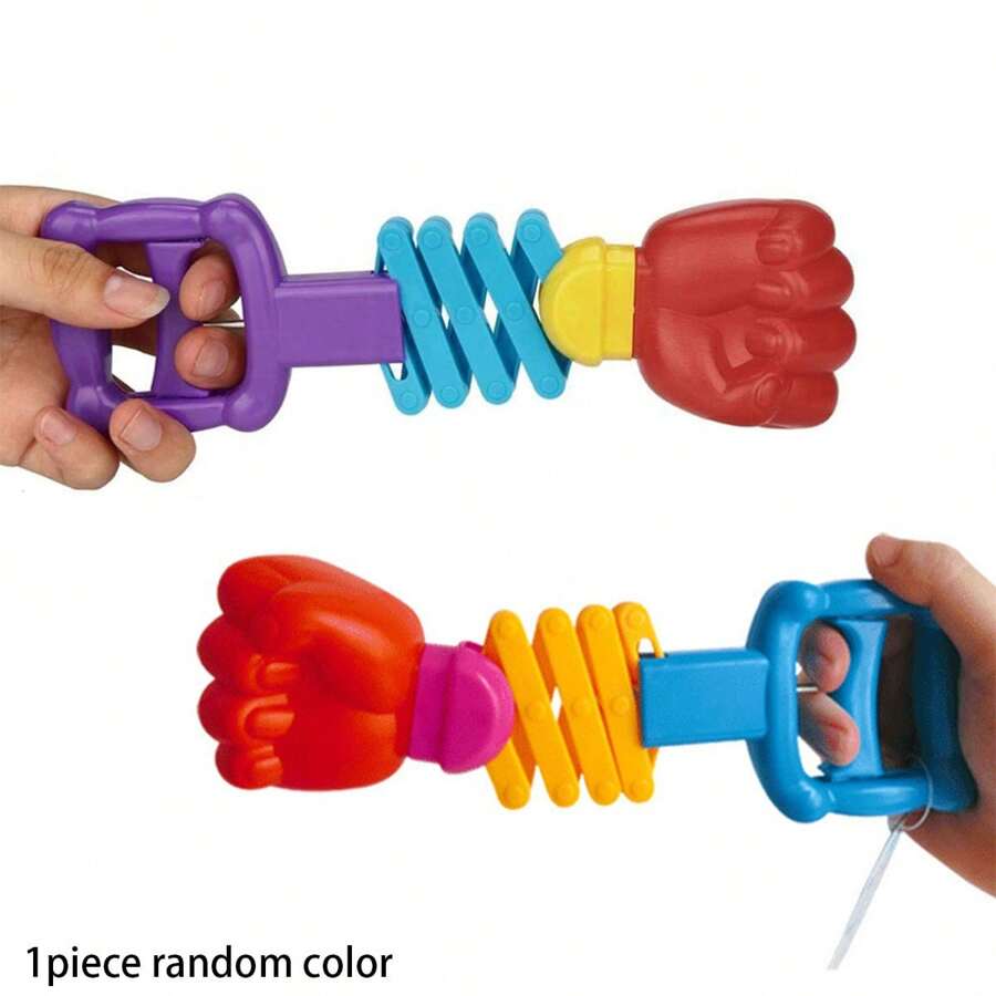 Stretchable Spring Fist & Mechanical Arm Creative Prank Toys For Reducing Stress - Multicolor - View 1
