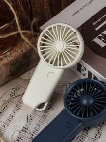 MEET SUN 1 Pc Rechargeable 500mAh Battery Powered Portable Handheld Fan With 3 Speed Settings - White - View 2
