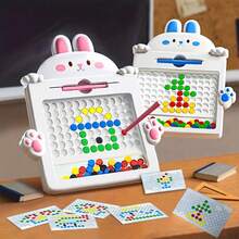 兔子磁力畫板玩具，磁力畫板附筆，教育學習玩具聖誕理想禮物、復活節禮物