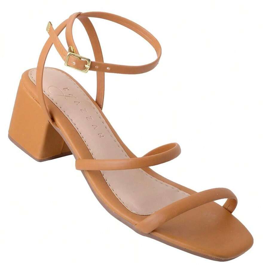 Women Heeled Sandals - Camel - Ver 1