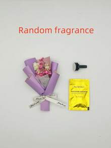 1pc Mini Bouquet Decoration For Car Air Vent Freshener - Pink - View 5