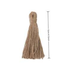 5 Bện lại Tua Đối với Bất kì Ngày lễ DIY Thủ công Vòng hoa Dự án , Lễ cưới Nhà  , Buổi tiệc Đồ trang trí - màu nâu - Xem 6