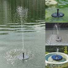 Outdoor Solar Pond Fountain 1W Mini Solar Floating Water Fountain Garden Decorations For Bird Bath, Pond Pool, Fish Tank - Black - View 4