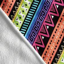 1pc Striped Pattern Beach Towel & Microfiber Beach Towel & Sports Towel, Suitable For Summer, Beach, Swimming Pool - Multicolor - View 4