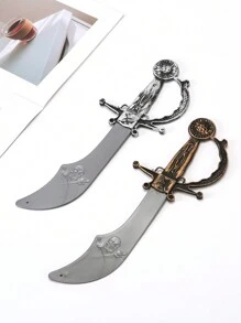 1 pieza Gran machete de estilo vintage multicolor, se puede usar colgado alrededor de la cintura o sostenido con la mano, adecuado para atuendos diarios, fiestas de disfraces y actuaciones, ideal para pirata, ladrón o disfraz de Halloween