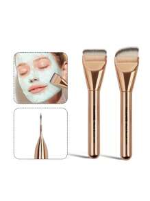 MAANGE 2支装化妆刷套装，可用作粉底刷、面膜刷等，是送给女性和女孩的化妆工具和礼物。套装包含：化妆刷套装、化妆刷套装、全套化妆工具、化妆刷套装、全套化妆工具、化妆刷套装、化妆刷礼盒套装。 - 玫瑰金 - 查看 2