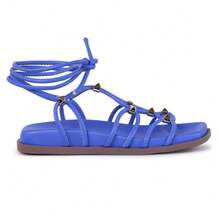Women Flat Sandals - 藍色 - 查看 2