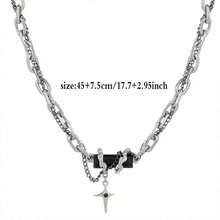 1 Miếng Goth Phong cách Đen Đá quý Lụa Gai Vòng cổ mặt dây chuyền , Không giới tính - Nhiều màu - Xem 4