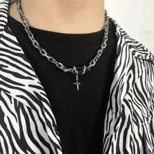 1 Miếng Goth Phong cách Đen Đá quý Lụa Gai Vòng cổ mặt dây chuyền , Không giới tính - Nhiều màu - Xem 3