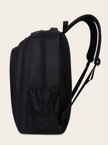 耐用防水大容量背包，日常背包，时尚旅行通勤包，学生背包，笔记本电脑包，时尚单肩包，旅行包，运动包，大学背包，学生包，大学商务包，户外徒步露营包 - 黑色 - 查看 4