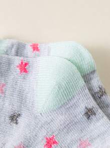 10pairs Children's Sweat-Absorbent, Odor-Resistant Mid-Calf & Short Socks, Cute And Versatile, For Spring, Summer And Autumn