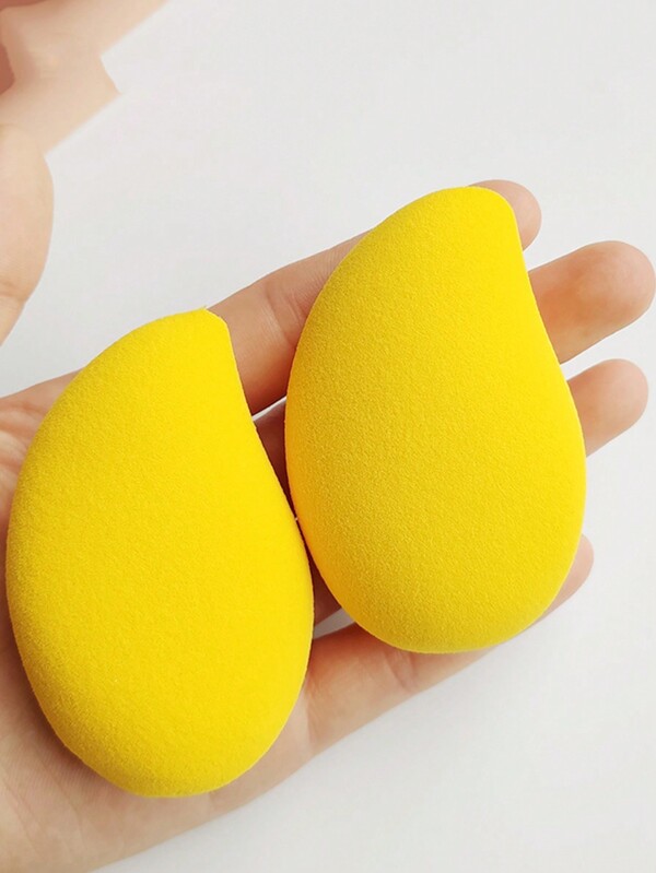 1 قطعة إسفنجة مكياج على شكل المانجو، سلسلة الفواكه الجميلة إسفنجة مكياج متعددة الوظائف ذات الاستخدامين