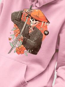 Men Hoodies - 淺粉色 - 查看 1
