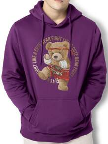 Men Hoodies - Màu tím - Xem 1