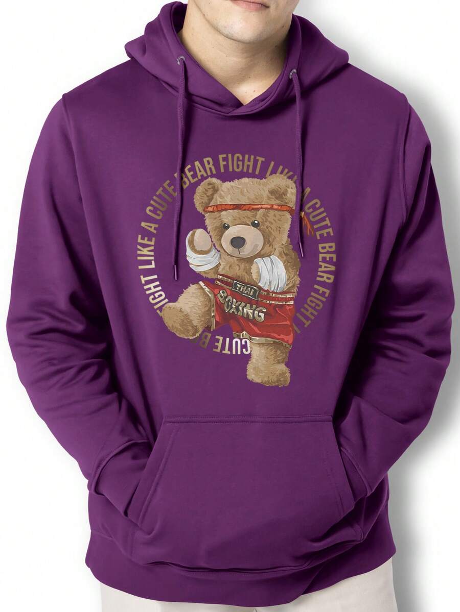 Men Hoodies - Màu tím - Xem 1