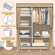 Closet Armable Ropero Pequeño Organizador Para Ropa Portatil FHM_CR-02DP - Rosa - Ver 5