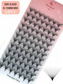 8-15mm Premade Fans Eyelash Extensions 8-15mm Mixed Length Promade Lash Fans D Curl Premade Fans Pointed Thin Base Handmade Volume Premade Lash Extensions Fans(30D/40D,0.05-D-8-15MM)