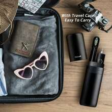 Fairywill Sonic Electric Toothbrush For Adults With 8 Brush Heads , Rechargeable Toothbrush With 3 Modes And Smart Timer, Black - Black - View 8