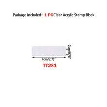 CYFUN DESIGN 1/9Pcs DIY Transparent Seal Stamp Block For DIY Scrapbooking Clear Photo Album Decorative Back To School,Back To School,School Supplies