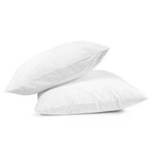 2pcs Lightweight Soft Polyester Fiber Down Alternative Pillow Insert, Bedding, Pillows For Bed, Home - White - View 7