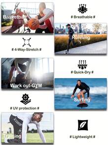 TELALEO 5 Packs Boyfriend Style Men's Compression Fit Shirts Long Sleeve Athletic Workout Rash Guard Sports Undershirt Base Layer Top - 彩色 - 查看 6