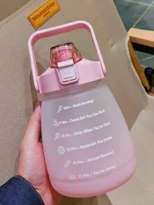 Botella de agua motivacional, vaso motivador estilo humedo 1,3 litros - Morado - Ver 4