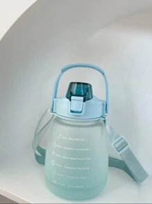 Botella de agua motivacional, vaso motivador estilo humedo 1,3 litros - Morado - Ver 3