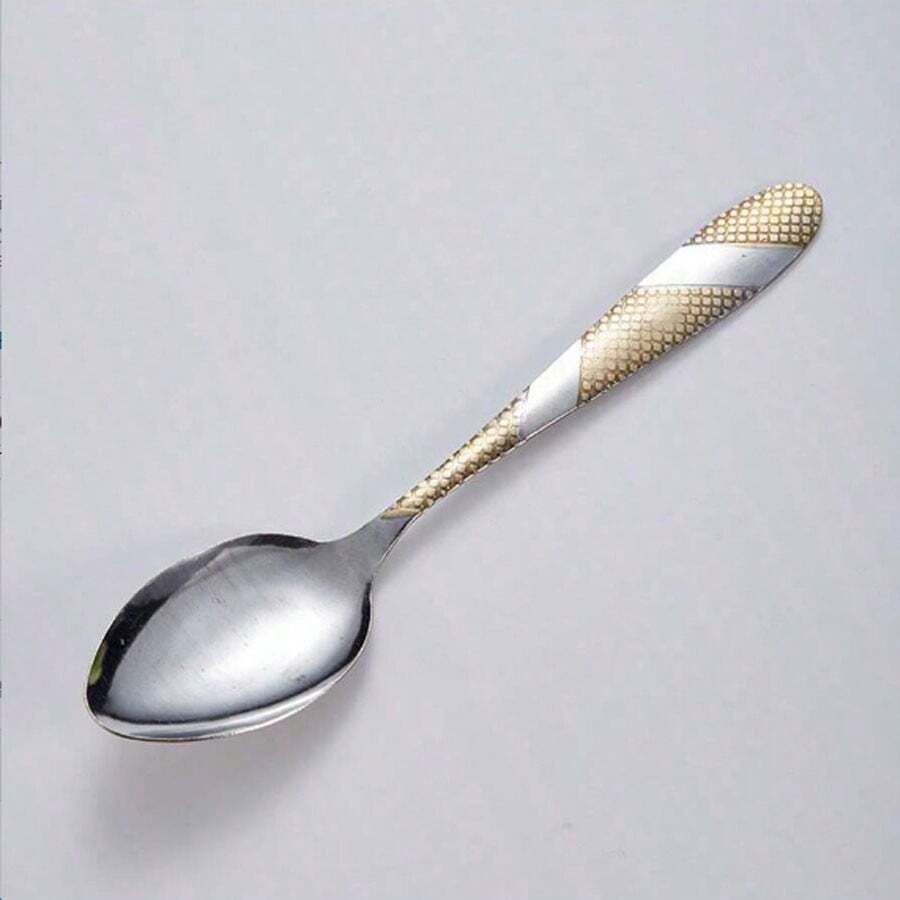 6pcs/Pack Stainless Steel Soup Spoon, Long Handled Tablespoon With