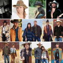 1pc Bull Head Western Cowboy Knitted Hat Gunslinger Felt Cowgirl Unisex Cap With Drooping Brim, Jazz Hat, Horse Riding Hat, Outdoor Camping Warm Gift Hat, Personalized Jazz Hat,  Knitted Hat, Retro Hat, British Style Performing Dance Matching Prop, Adult Texan Cowgirl Hat Fancy Dress Party Accessory Country Western Rancher Jazz Panama Hats Godfather Cap
