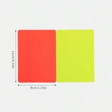 1set Foldable Red Yellow Card For Football Referee