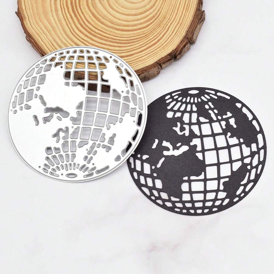1PC Earth Globe Metal Cutting Dies Stencils For DIY Scrapbooking Album Card Making Paper Crafts