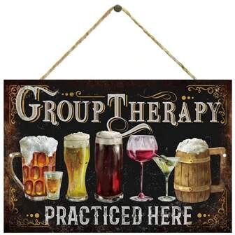1 Pc Put Decor Funny Group Sign, Vintage Man Cave Bar Decor Room Decor Sign,Vintage Plaque Decor Wall Art,Home Decor, Funny Cave Decor,Room Decor, Bedroom Wall Decor,Home Decor,Bar Decor,Friendly Gift Wooden Hanging Plaque H Birthday Gifts Graduation
