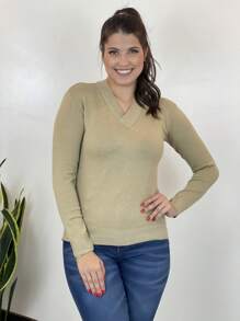 Women Sweaters - Màu be - Xem 2
