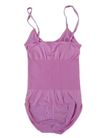 1pc Women's Seamless Sleeveless V-Neck Bodysuit, Tummy Control And Butt Lifting, High Elasticity