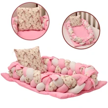 Ninho Redutor de Berço Trança Luxo Mini Berço Moisés