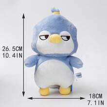 Mignons jouets en peluche originaux et autorisés Arrogant Monkey, Penguin et Puppy, cadeaux amusants pour une petite amie surprise - multicolore - Voir 9