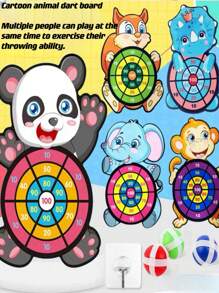 Dartboard & Sticky Ball Target Game, Indoor/Outdoor Family Interaction Toy, Random Style - Multicolor - View 11