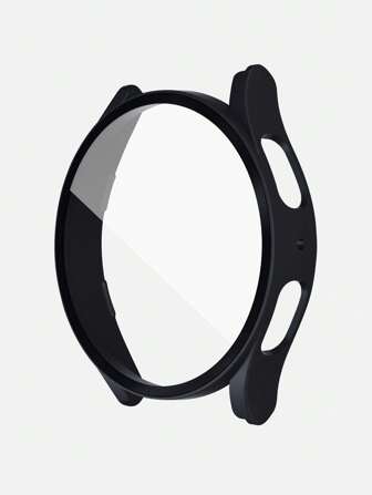 1 pieza Cubierta protectora antichoque de vidrio templado + protector de pantalla 2 en 1 de moda casual unisex, compatible con Samsung Galaxy Watch 40/44 mm, compatible con Samsung Galaxy Watch 4/5/6/7, accesorios de reloj inteligente