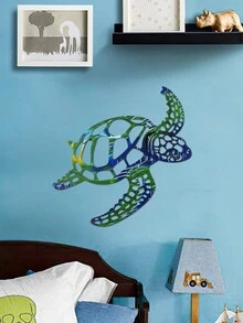 1 Miếng Hiện đại Creative Sắt Con rùa biển Treo Trang trí , Đầy màu sắc Xịt nước Sơn Nghệ thuật Sợi dây Thiết kế Trang trí tường Con rùa biển , Phòng tắm bờ biển Chủ đề Tường Nhiệt đới Đại dương Vật trang trí , Nhà  Buổi tiệc Con rùa biển Trang trí , A Phải có Bộ sưu tập Đối với Đại dương Người yêu - Nhiều màu - Xem 3