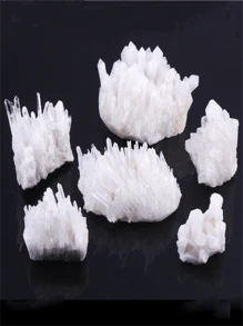 1pc Natural Crystal Stone Natural Crystal Rocks Geode Stone Specimen White Crystal Stone White Crystal Cluster Clear Quartz Healing Rock