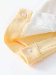 新生兒男嬰長袖純棉衣物連體衣，0-12個月